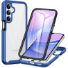ZhuoFan Coque pour Samsung Galalxy 15 5G/4G avec Protection D'écran Intégré,360° Integrale Antichoc Anti-Rayures Transparent Rig