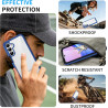 ZhuoFan Coque pour Samsung Galalxy 15 5G/4G avec Protection D'écran Intégré,360° Integrale Antichoc Anti-Rayures Transparent Rig