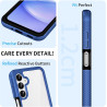 ZhuoFan Coque pour Samsung Galalxy 15 5G/4G avec Protection D'écran Intégré,360° Integrale Antichoc Anti-Rayures Transparent Rig