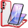 ZhuoFan Coque pour Samsung Galalxy 15 5G/4G avec Protection D'écran Intégré,360° Integrale Antichoc Anti-Rayures Transparent Rig