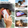 ZhuoFan Coque pour Samsung Galalxy 15 5G/4G avec Protection D'écran Intégré,360° Integrale Antichoc Anti-Rayures Transparent Rig