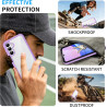ZhuoFan Coque pour Samsung Galalxy 15 5G/4G avec Protection D'écran Intégré,360° Integrale Antichoc Anti-Rayures Transparent Rig