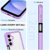 ZhuoFan Coque pour Samsung Galalxy 15 5G/4G avec Protection D'écran Intégré,360° Integrale Antichoc Anti-Rayures Transparent Rig