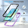 ZhuoFan Coque pour Samsung Galaxy A16 4G/5G / A17 4G/5G / A26 5G avec Protection D'écran Intégré,360° Integrale Antichoc Anti-Ra