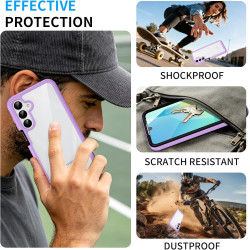 ZhuoFan Coque pour Samsung Galaxy A16 4G/5G / A17 4G/5G / A26 5G avec Protection D'écran Intégré,360° Integrale Antichoc Anti-Ra