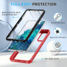 ZhuoFan Coque pour Samsung Galalxy S20 FE 5G/4G avec Protection D'écran Intégré,360° Integrale Antichoc Anti-Rayures Transparent
