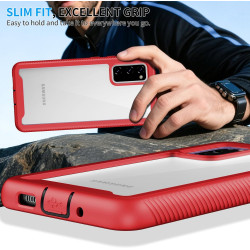 ZhuoFan Coque pour Samsung Galalxy S20 FE 5G/4G avec Protection D'écran Intégré,360° Integrale Antichoc Anti-Rayures Transparent