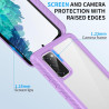 ZhuoFan Coque pour Samsung Galalxy S20 FE 5G/4G avec Protection D'écran Intégré,360° Integrale Antichoc Anti-Rayures Transparent