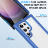 ZhuoFan Coque pour Samsung Galalxy S23 Ultra 5G avec Protection D'écran Intégré,360° Integrale Antichoc Anti-Rayures Transparent