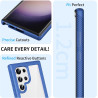 ZhuoFan Coque pour Samsung Galalxy S23 Ultra 5G avec Protection D'écran Intégré,360° Integrale Antichoc Anti-Rayures Transparent