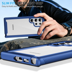 ZhuoFan Coque pour Samsung Galalxy S23 Ultra 5G avec Protection D'écran Intégré,360° Integrale Antichoc Anti-Rayures Transparent