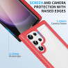 ZhuoFan Coque pour Samsung Galalxy S23 Ultra 5G avec Protection D'écran Intégré,360° Integrale Antichoc Anti-Rayures Transparent