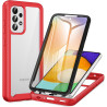 ZhuoFan Coque pour Samsung Galalxy A52s 5G / A52 5G/4G avec Protection D'écran Intégré,360° Integrale Antichoc Anti-Rayures Tran