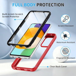ZhuoFan Coque pour Samsung Galalxy A52s 5G / A52 5G/4G avec Protection D'écran Intégré,360° Integrale Antichoc Anti-Rayures Tran