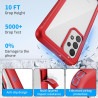 ZhuoFan Coque pour Samsung Galalxy A52s 5G / A52 5G/4G avec Protection D'écran Intégré,360° Integrale Antichoc Anti-Rayures Tran