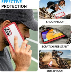 ZhuoFan Coque pour Samsung Galalxy A52s 5G / A52 5G/4G avec Protection D'écran Intégré,360° Integrale Antichoc Anti-Rayures Tran