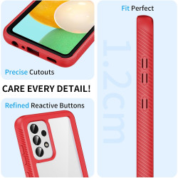ZhuoFan Coque pour Samsung Galalxy A52s 5G / A52 5G/4G avec Protection D'écran Intégré,360° Integrale Antichoc Anti-Rayures Tran