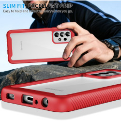 ZhuoFan Coque pour Samsung Galalxy A52s 5G / A52 5G/4G avec Protection D'écran Intégré,360° Integrale Antichoc Anti-Rayures Tran