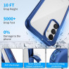 ZhuoFan Coque pour Samsung Galalxy A54 5G avec Protection D'écran Intégré,360° Integrale Antichoc Anti-Rayures Transparent Rigid