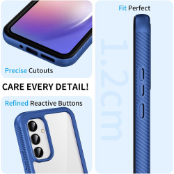 ZhuoFan Coque pour Samsung Galalxy A54 5G avec Protection D'écran Intégré,360° Integrale Antichoc Anti-Rayures Transparent Rigid