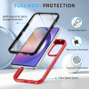 ZhuoFan Coque pour Samsung Galalxy A54 5G avec Protection D'écran Intégré,360° Integrale Antichoc Anti-Rayures Transparent Rigid