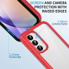 ZhuoFan Coque pour Samsung Galalxy A54 5G avec Protection D'écran Intégré,360° Integrale Antichoc Anti-Rayures Transparent Rigid