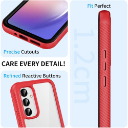 ZhuoFan Coque pour Samsung Galalxy A54 5G avec Protection D'écran Intégré,360° Integrale Antichoc Anti-Rayures Transparent Rigid