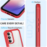 ZhuoFan Coque pour Samsung Galalxy A54 5G avec Protection D'écran Intégré,360° Integrale Antichoc Anti-Rayures Transparent Rigid