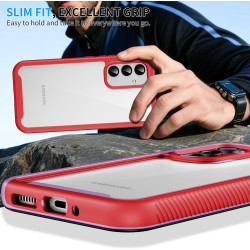 ZhuoFan Coque pour Samsung Galalxy A54 5G avec Protection D'écran Intégré,360° Integrale Antichoc Anti-Rayures Transparent Rigid