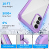 ZhuoFan Coque pour Samsung Galalxy A54 5G avec Protection D'écran Intégré,360° Integrale Antichoc Anti-Rayures Transparent Rigid