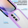 ZhuoFan Coque pour Samsung Galalxy A54 5G avec Protection D'écran Intégré,360° Integrale Antichoc Anti-Rayures Transparent Rigid
