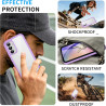 ZhuoFan Coque pour Samsung Galalxy A54 5G avec Protection D'écran Intégré,360° Integrale Antichoc Anti-Rayures Transparent Rigid