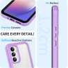 ZhuoFan Coque pour Samsung Galalxy A54 5G avec Protection D'écran Intégré,360° Integrale Antichoc Anti-Rayures Transparent Rigid