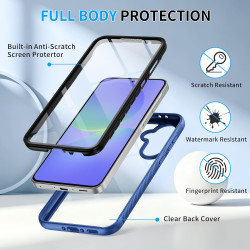 ZhuoFan Coque pour Samsung Galaxy A56 5G / A36 5G / A37 5G avec Protection D'écran Intégré,360° Integrale Antichoc Anti-Rayures 