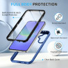 ZhuoFan Coque pour Samsung Galaxy A56 5G / A36 5G / A37 5G avec Protection D'écran Intégré,360° Integrale Antichoc Anti-Rayures 