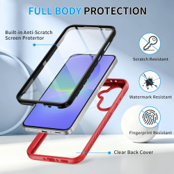 ZhuoFan Coque pour Samsung Galaxy A56 5G / A36 5G / A37 5G avec Protection D'écran Intégré,360° Integrale Antichoc Anti-Rayures 