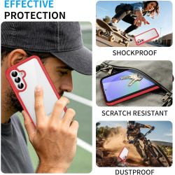 ZhuoFan Coque pour Samsung Galaxy A56 5G / A36 5G / A37 5G avec Protection D'écran Intégré,360° Integrale Antichoc Anti-Rayures 
