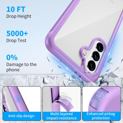 ZhuoFan Coque pour Samsung Galaxy A56 5G / A36 5G / A37 5G avec Protection D'écran Intégré,360° Integrale Antichoc Anti-Rayures 