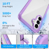 ZhuoFan Coque pour Samsung Galaxy A56 5G / A36 5G / A37 5G avec Protection D'écran Intégré,360° Integrale Antichoc Anti-Rayures 