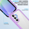 ZhuoFan Coque pour Samsung Galaxy A56 5G / A36 5G / A37 5G avec Protection D'écran Intégré,360° Integrale Antichoc Anti-Rayures 