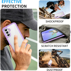 ZhuoFan Coque pour Samsung Galaxy A56 5G / A36 5G / A37 5G avec Protection D'écran Intégré,360° Integrale Antichoc Anti-Rayures 