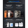 Chargeur sans fil magnétique Qi2 25 W, pad de charge avec câble 1,5 m compatible Mag-Safe pour iPhone 17e/Air/17/16/15/14/13/12,