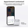 Uluck étui de chargement sans fil de remplacement compatible avec les airpods pro 1 et 2, 660 mah étui de chargement avec bouton