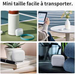Uluck étui de chargement sans fil de remplacement compatible avec les airpods pro 1 et 2, 660 mah étui de chargement avec bouton