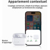 Uluck étui de chargement sans fil de remplacement compatible avec airpod 3ème génération, étui pour airpod 3ème génération avec 