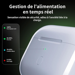 Uluck étui de chargement sans fil de remplacement compatible avec airpod 3ème génération, étui pour airpod 3ème génération avec 