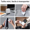 Étui de chargement sans fil de remplacement compatible avec les airpods 4, 450 mah étui de chargement avec bouton bleutooth pour