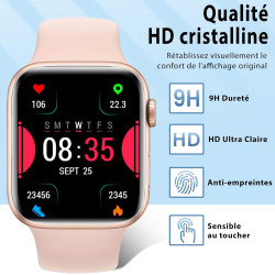 4 Pièces Verre trempé pour Apple Watch 10 46mm, TPU auto-réparateur Ultra-Résistant 0,33mm Vitre Protection, Toucher Sensible, A