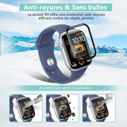 2 pièces Verre Trempé pour Apple Watch 10 42mm, HD Haute Sensibilité 0,01 s Réponse Protection écran, 0,33 mm 9H Dureté Anti-Ray