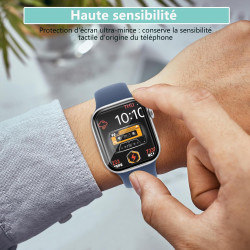 2 pièces Verre Trempé pour Apple Watch 10 42mm, HD Haute Sensibilité 0,01 s Réponse Protection écran, 0,33 mm 9H Dureté Anti-Ray